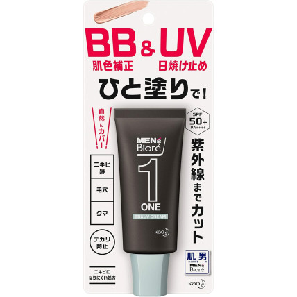 Biore ONE BB UV kremas vyrams SPF50+ 30g