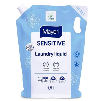 MAYERI Sensitive Skalbimo gelio papildymas 1.5l