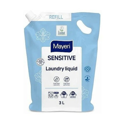 MAYERI Sensitive Skalbimo gelio papildymas 3l